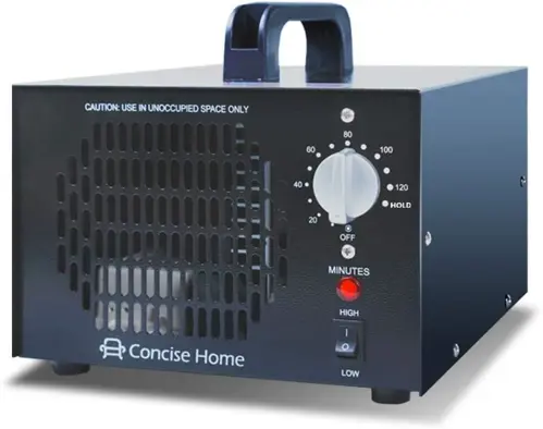 Concise Home Commercial Ozone Generator Industrial O3 Air Purifier Black Deodorizer Sterilizer (10000mg)