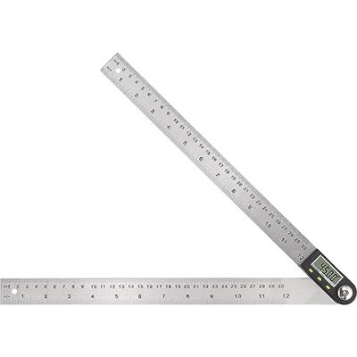 Digital Angle Ruler and Stainless Steel Digital Angle Finder or Digital Protractor with Zeroing and Locking Function Battery Included 12Inches/300mm