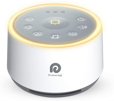 Dreamegg D1 White Noise Sound Machine with Baby Soothing Night Light, High Fidelity Fan Sound, Relaxing Nature Sounds.