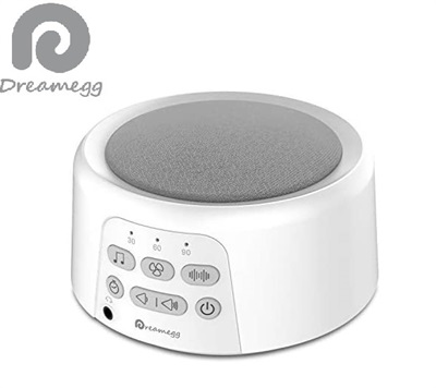 Dreamegg Portable Sound Machine - D3 White Noise Machine for Sleeping, 24 Soothing HiFi Sound, Continuous or Timer, Sleep Therapy Sound Machine for Baby Adult Traveler, Rechargeable Battery or Plug In
