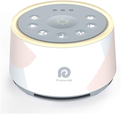 Dreamegg White Noise Machine D1 Pro Sound Sleep Therapy Machine, 3-in-1 Baby Soother Sound Machine Night Light, 29 HiFi Sounds