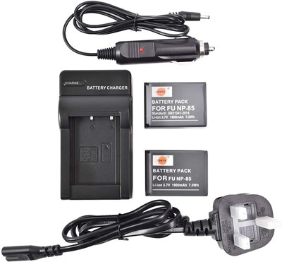 DSTE Rechargeable Li-ion Battery and Charger Adapter for Fujifilm