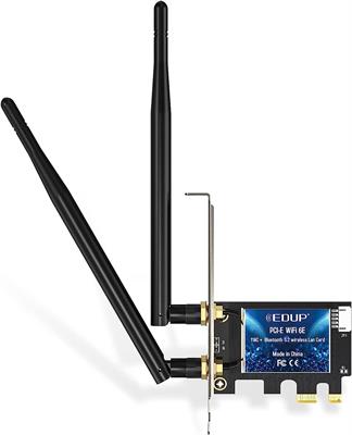 EDUP PCIe WiFi 6E Wireless Adapter AX210 Card Bluetooth 5.2