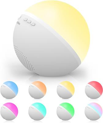 FANSBE White Noise Machine, White Sound Machine with Light for Sleeping, White Noise with 12 Soothing Sounds for Sleeping, Baby, Children, Adults