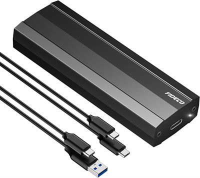 SSD M2 NVME Enclosure, Fideco USB 3.1 Sata SSD 