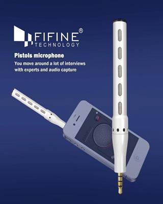 Fifine Smartphone Interview Recording Microphone Noise Cancelling