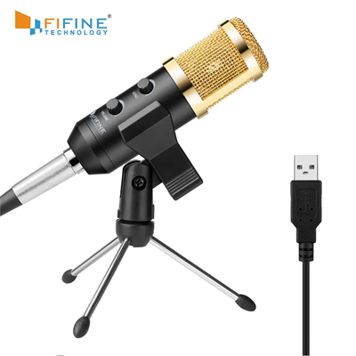 Fifine KTV028 Studio Condenser Recording Microphone with 3.5MM Plug USB powered