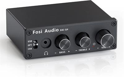 Fosi Audio Q4 Headphone Amplifier Mini Stereo DAC