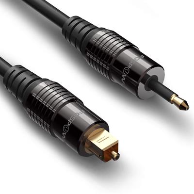 Fospower Toslink To Mini Toslink Digital Optical S/Pdif Audio Cable 6ft