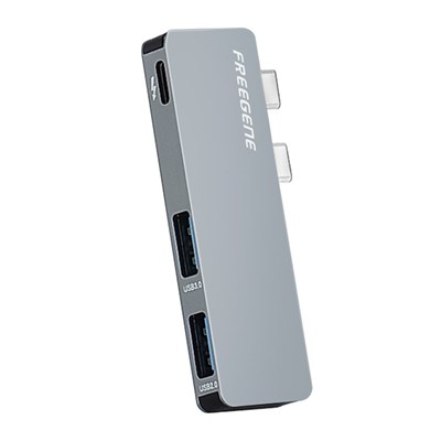 FREEGENE Dual USB Type C Hub Thunderbolt 3 USB 3.0 Port, USB 2.0 Port for 2016/2017 MacBook Pro 13 &