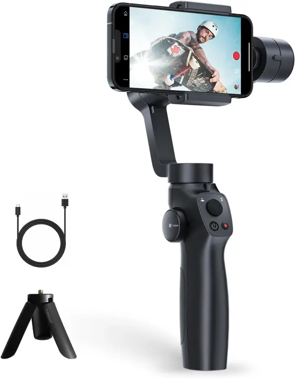 FUNSNAP Gimbal Stabilizer Mobile Cell Phone Capture 2s 3-Axis Phone Stabilizer for Video Recording Vlog