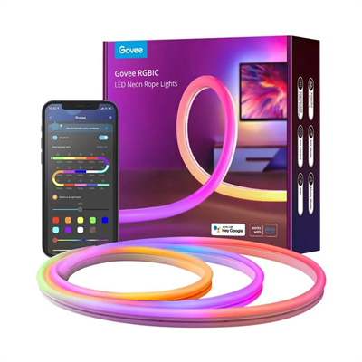 Govee RGBIC Neon Rope LED Strip Light Wi-Fi, Bluetooth H61A0 3 Meter