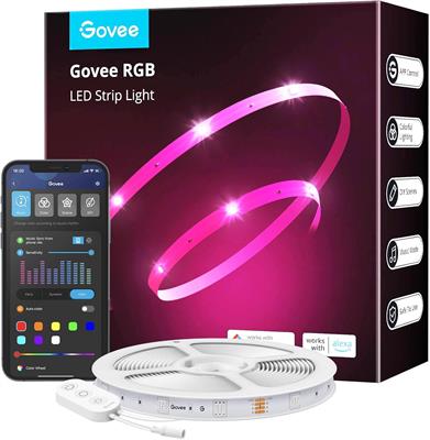 Govee LED Strip Lights 10m Smart WiFi App Control RGB LED Lights, Work with Alexa & Google Assistant, Music Sync 