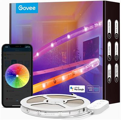 Govee RGBIC Alexa LED Strip Light 5m Smart WiFi App Control, Alexa and Google Assistant Compatible, Music Sync LED Lights for Bedroom, Living Room