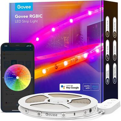 Govee RGBIC Pro LED Strip Lights 16.4ft Color Changing Smart LED Strips, Works with Alexa and Google, Segmented DIY, Music Sync, WiFi and App Control