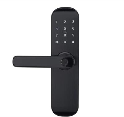 HAIFUAN M20 Bluetooth Digital Fingerprint Electric Door Lock Unlock with Card, Code, App (Compatible with Alexa) (Left Hand Door Only)