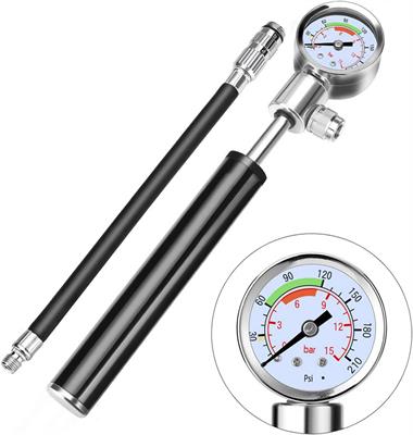 High Pressure Air Pump for Small Bicycle with Pressure Gauge