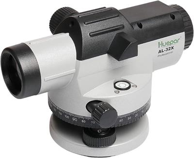 Huepar Automatic Optical Level 32x with Self-Leveling Magnetic Dampened Compensator and Transport Lock 393Ft of 1/16" at 100Ft Leveling Accuracy