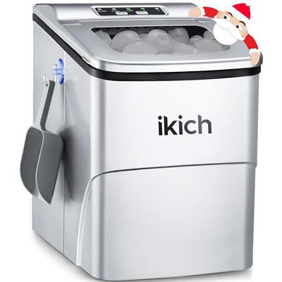 IKICH Ice Cube Maker 26lb/Day, Self-Cleaning