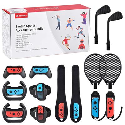 InnoAura 14 in 1 Switch Sports Accessories Bundle, Switch Sports Bundle Compatible with Switch/Switch OLED