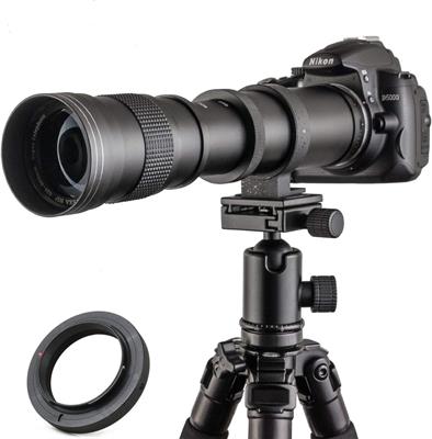 JINTU 420-800mm f/8.3 Manual Zoom Telephoto Lens Camera Lenses for Nikon SLR D5600 D5500 D5300 D5200 D5100 D3500 D3400 D3X D3300 D3100 D3200 D7500 D7200 D7000 D7100 D750 D90 D850