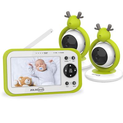 JSLBtech Video baby monitor with 2 cameras 4.3 inch LCD screen
