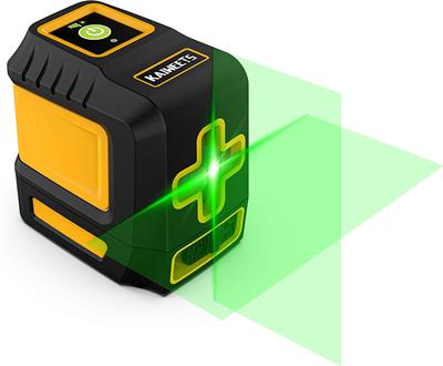 KAIWEETS T40 Green Laser Level, Cross Laser Line, Laser Level Self Levelling with Manual Mode and Pulse Function, IP54, Adjustable Lightness Line, Carrying Bag, Magnetic Base, 2 AA Batteries