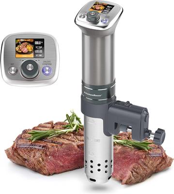 KitchenBoss Sous Vide Immersion Cooker Machine Built-in TFT Recipes Circulator Cooker 1100 Watts G320