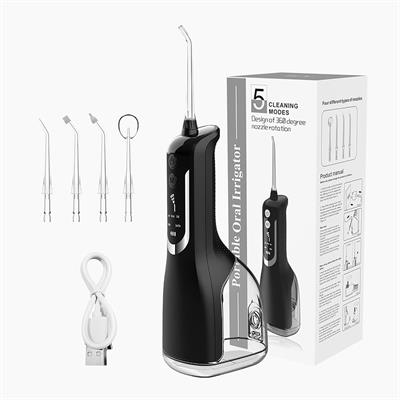 L12 Cordless Water flosser Water Pulse Washing Tooth Cleaner 5 Modes and 4 Jet Tips Oral irrigator