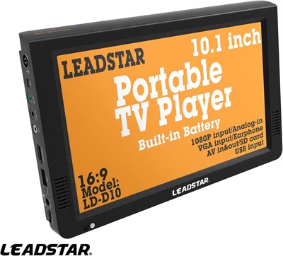LEADSTAR 10 Inch Portable Digital ATSC TFT HD Screen Freeview LED TV 