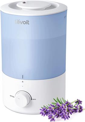 LEVOIT Dual 150 Humidifier 3L Cool Mist Top Fill Essential Oil Diffuser 360° Nozzle, Quiet Rapid Ultrasonic Humidification for Home