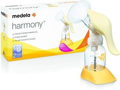 Medela Harmony Manual Breast Pump, Particularly Light, Gentle and Efficient.