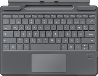 MoKo Touchpad Wireless Keyboard for Microsoft Surface Pro 9 & Pro 9 5G 2022/Pro 8 2021/Pro X 13 inch, QWERTZ Layout 