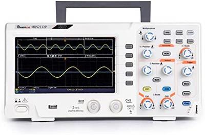 MUSTOOL MDS2112P Ultra-thin Dual Channel Digital Storage Oscilloscope With 100MHz Bandwidth 1GS/s Sampling Rate 7 inch TFT Color Screen Automatic Waveform Measurement