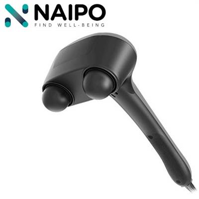 Naipo Handheld Massager Double Head Percussion Massager Electric, Heating Function and Variable Speeds