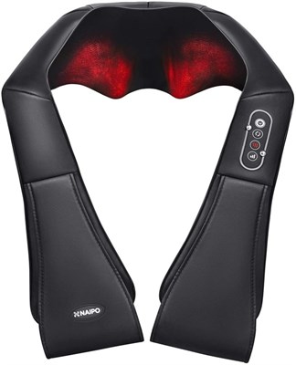 Naipo Shiatsu for Neck, Back, Shoulder, Foot and Legs Massager with Heat