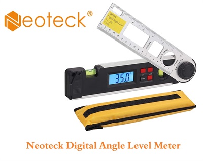 Neoteck 10 inch Digital Angle Finder Protractor 0~270°, Backlight Angle Finder Ruler with Data Hold 