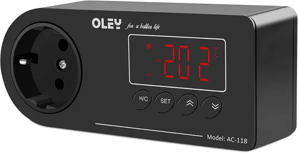 NICREW Digital LED Heating and Cooling Temperature Controller Thermostat 