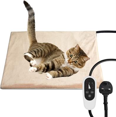 NICREW Pet Heating Pad with Auto Shut Off, Electric Pet Heated Bed Mat for Cats and Dogs, Temperature Adjustable, MET Safety Listed, 40 x 45 cm