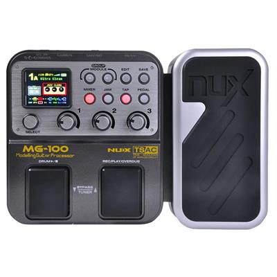 NUX MG-100 Modeling Guitar Effect Processor Multi-Effect Pedal Drum Tuner Recording Chord Multi-function