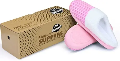 Utopia Fleece Slipper NY Threads Comfy Soft Coral Memory Foam Slippers 