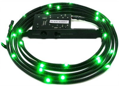 1-Metre Light Sensitivity Sleeved LED Kit (Green)