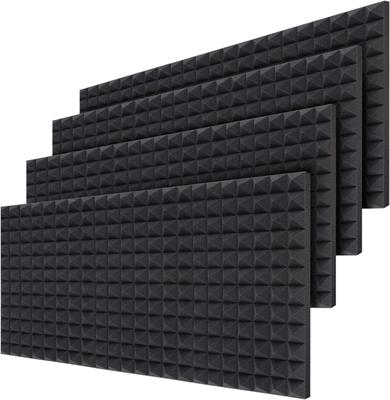 Ohuhu Sound Absorbing Dampening Wall Foam Pyramid Acoustic Treatment 24-Pack 2" X 12" X 16"