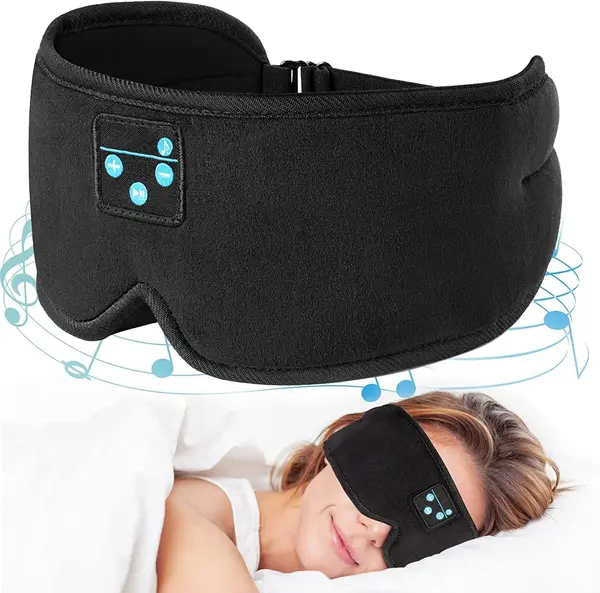 onaEz 3D Sleep Eye Mask Wireless Bluetooth Music Sleep Mask with Built-in Speaker & Microphone