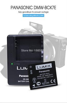 Lumix DMW-BCK7E Camera Battery With DE-A92 charger