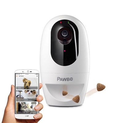 Pawbo HD WiFi Pet Camera with Food Dispenser and Laser Game