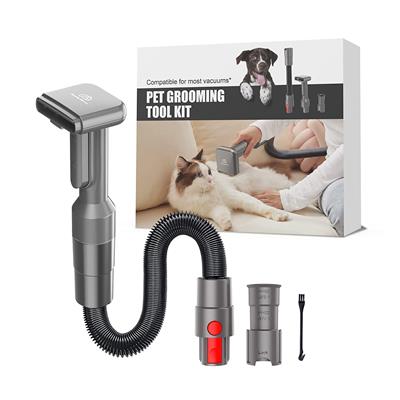 Pet Grooming Tool Kit Compatible with Dyson Stick Vacuum V7/V8/V10, Pet Vacuum Attachment for Cat/Dog Hair