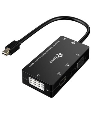 Rankie - 4-in-1 Mini DisplayPort to HDMI/DVI/VGA Adapter with Audio Output