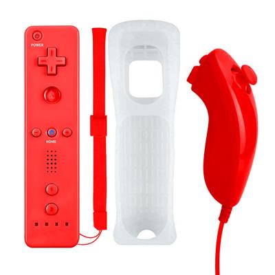 Remote Controller and Nunchuck Joystick Compatible for wii/wii u (Red)