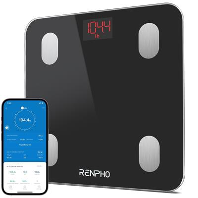 RENPHO Bluetooth Body Fat Scale Smart Digital Bathroom Scale for Body Weight Wireless Weighing BMI Scale 